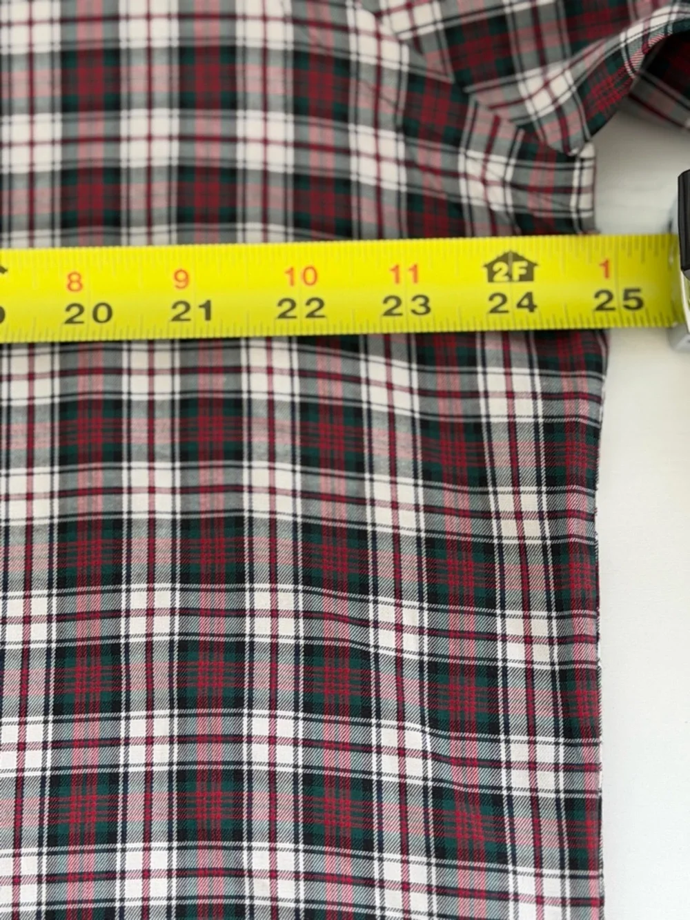 Polo Ralph Lauren Plaid Shirt Men L Classic Fit Green Red Tartan Cotton